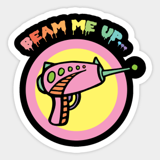 BEAM ME UP Sticker